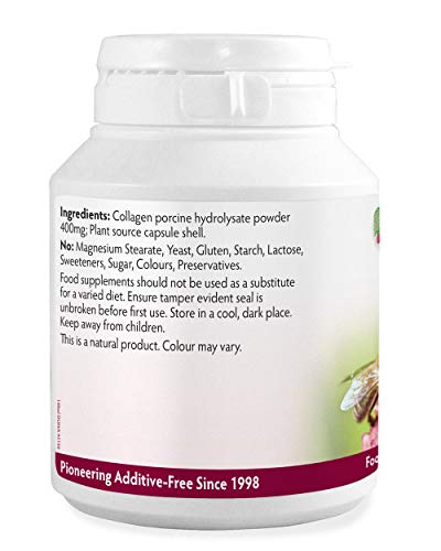 High Strength Collagen 400mg 90 Capsules, 3 Months Supply, Premium Hydrolysed Porcine Powder Health Leads ...Working With Nature buy supplements canada