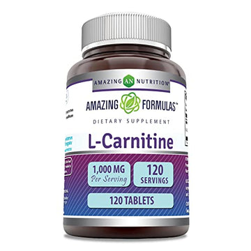Amazing Formulas L-Carnitine Fumarate 1000Mg 120 Tablets Supplement | Amino Acid Amazing Nutrition buy supplements canada