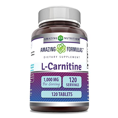 Amazing Formulas L-Carnitine Fumarate 1000Mg 120 Tablets Supplement | Amino Acid Amazing Nutrition buy supplements canada