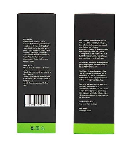 Impressive Beauty Intimate Wash for Men Natural Organic with Tea Tree Oil | pH Balanced Foam Cleansing Impressive Smile buy supplements canada