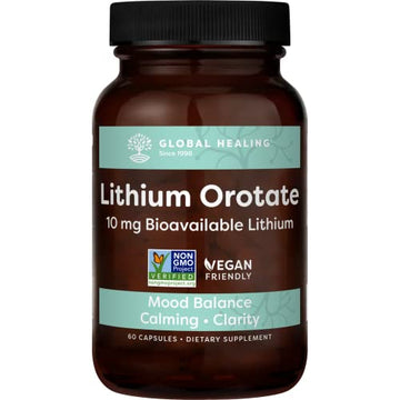 Global Healing Lithium Orotate Brain Health Supplement - Supports Mood Global Healing Center buy supplements canada