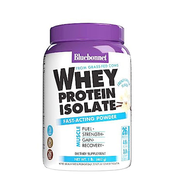 Bluebonnet Nutrition Whey Protein Isolate Powder, 14 Serving, Vanilla, 1 lb Bluebonnet buy supplements canada