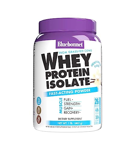 Bluebonnet Nutrition Whey Protein Isolate Powder, 14 Serving, Vanilla, 1 lb Bluebonnet buy supplements canada