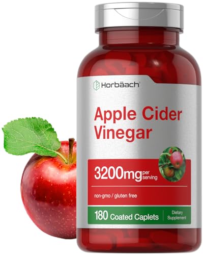 Apple Cider Vinegar Tablets 3200mg | 180 Pills | Vegetarian, Non-GMO & Gluten Free Supplement Horbäach buy supplements canada