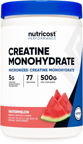 Nutricost Creatine Monohydrate Powder (Watermelon, 500 Gram) - Micronized Creatine Nutricost buy supplements canada
