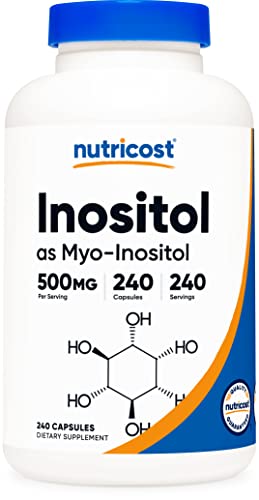 Nutricost Inositol Capsules 500mg, 240 Capsules - Veggie Capsules, Non-GMO, Gluten Nutricost buy supplements canada