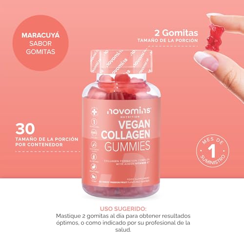Vegan Collagen Gummies – Advanced Superfood Blend – Vegan Collagen Alternative for Women and Men – Infused with Vitamin C novomins buy supplements canada
