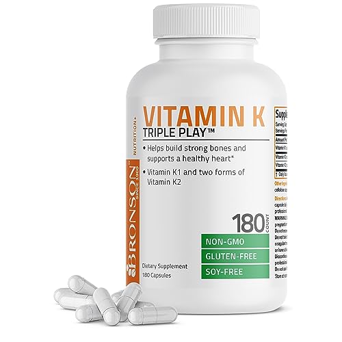 Vitamin K Triple Play (Vitamin K2 MK7 / Vitamin K2 MK4 / Vitamin K1) Full Spectrum Bronson buy supplements canada