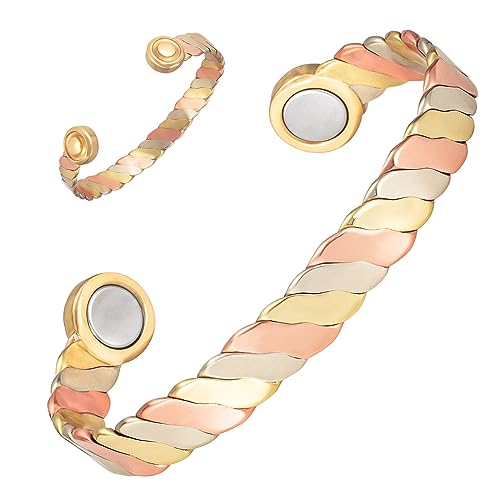 MagVIVACE Women Copper Magnetic Bracelet for Arthritis, Pure Copper Jewelry, Lymph Detox Bracelets MagVIVACE buy supplements canada