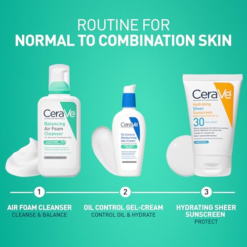 CeraVe Balancing Air Foam Face Wash, Foaming Facial Cleanser For Combination Skin, 8HR Oil Control + 24HR Hydration CeraVe buy supplements canada