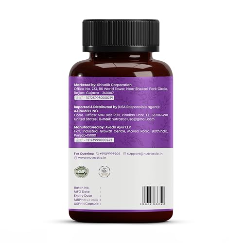 Nutrastic Aller Veda Respiratory Wellness Supplement with Pure Tulsi, Amla, Turmeric, and Neem | Natural Support for Healthy Breathing | 60 Caps Nutrastic buy supplements canada