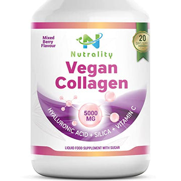 Nutrality Vegan Liquid Collagen | Premium-Grade 5000mg Hydrolyzed Collagen Peptides with Silica, Biotin Nutrality buy supplements canada
