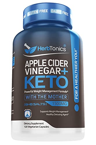Herbtonics Apple Cider Vinegar Capsules Plus Keto BHB | Fat Burner & Weight Loss Herbtonics buy supplements canada