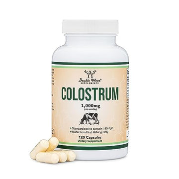 Colostrum Supplement 120 Capsules, 1,000mg per Serving (Bovine Colostrum Powder Double Wood Supplements buy supplements canada