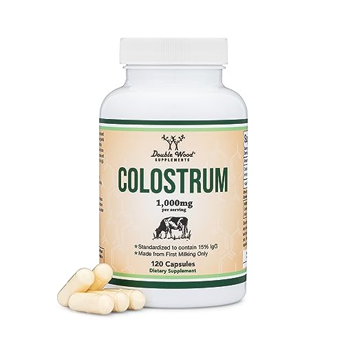Colostrum Supplement 120 Capsules, 1,000mg per Serving (Bovine Colostrum Powder Double Wood Supplements buy supplements canada