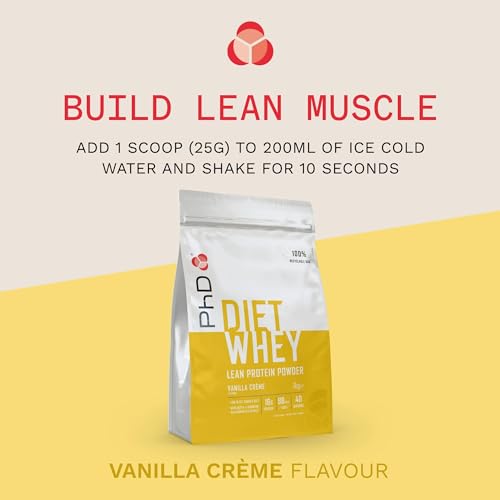 PhD Nutrition Diet Whey High Protein Lean Matrix, Vanilla Crème Diet Whey Protein Powder PhD buy supplements canada