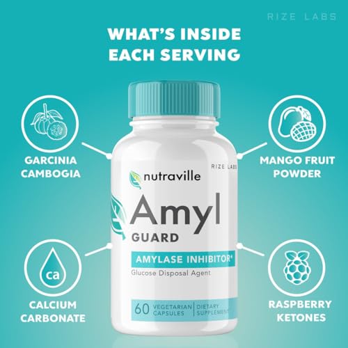 rize labs Nutraville Amyl Guard Dietary Supplement, Nutraville Amyl Guard Weight Loss Pills rize labs buy supplements canada