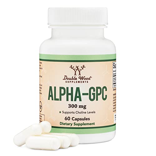 Alpha GPC Choline 600mg Capsules - Brain Support Supplement for Focus, Memory Double Wood Supplements buy supplements canada