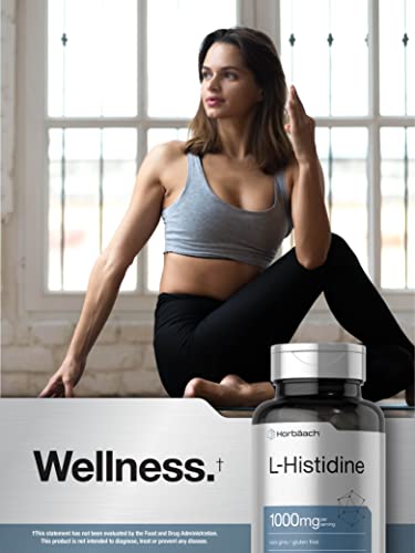 Horbaach L-Histidine 1000mg 90 Capsules | Non-GMO and Gluten Free | Pharmaceutical Horbäach buy supplements canada