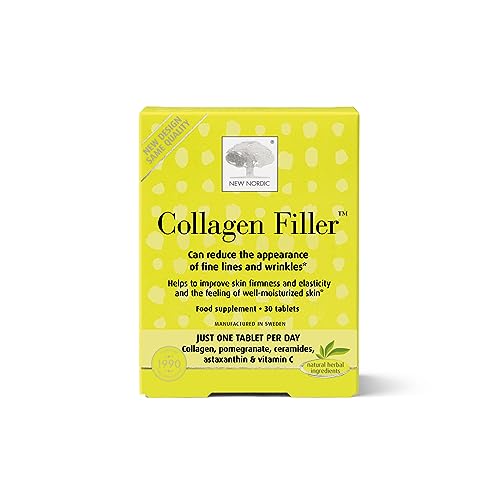 New Nordic Skin Care Collagen Filler 60 Tablets - Reduce The Formation of Wrinkles with Marine Collagen New Nordic Ltd buy supplements canada