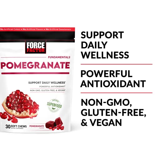 Force Factor Pomegranate Soft Chews for Healthy Aging, Heart Health, Bone Health Force Factor buy supplements canada