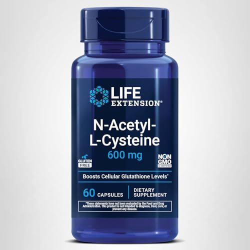 Life Extension N-Acetyl-L-Cysteine (NAC), Immune, Respiratory, Liver Health, NAC 600 mg, Potent antioxidant Support Life Extension buy supplements canada
