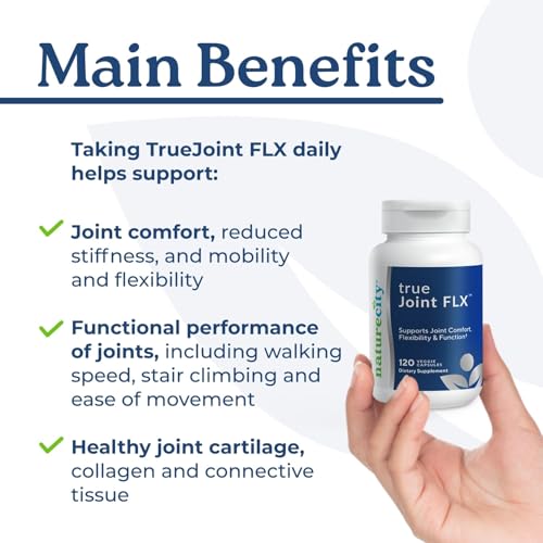 NatureCity True-Joint FLX Joint Supplement Formula (120 Capsules) | TamaFlex, NEM Eggshell Membrane, Levagen+ PEA & CuberUp | Supports Joint Comfort, Flexibility, Mobility, Function & Cartilage Health NatureCity buy supplements canada