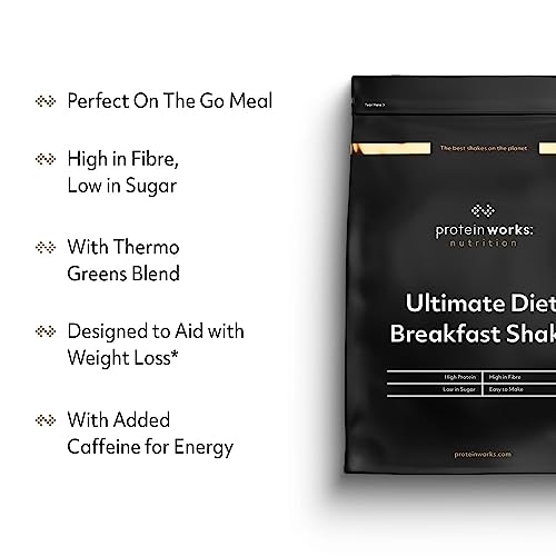 Protein Works - Ultimate Diet Breakfast Shake | Low Calorie Breakfast Shake | Low Sugar High Protein Breakfast Protein Works buy supplements canada