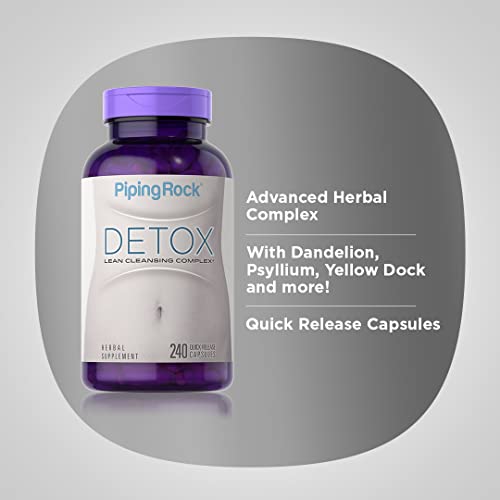 Piping Rock Detox Cleanse Capsules | 240 Pills | Herbal Complex | Lean Formula Piping Rock buy supplements canada