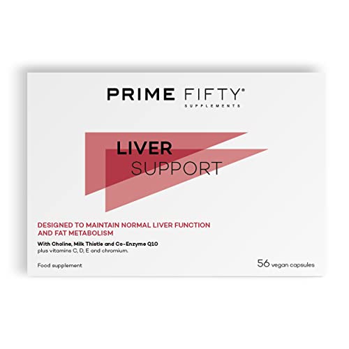 Prime Fifty Liver Support Supplements – 56 Vegan Capsules – Choline & Milk Thistle Supplements FutureYou Cambridge buy supplements canada