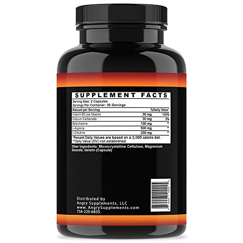 Angry Supplements Monster Test Nitric Oxide Booster Capsules, Extreme N.O Boost Angry Supplements buy supplements canada