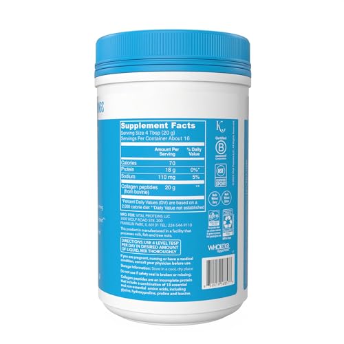 Vital Proteins Collagen Peptides Powder, Promotes Hair, Nail, Skin, Bone and Joint Health Vital Proteins buy supplements canada