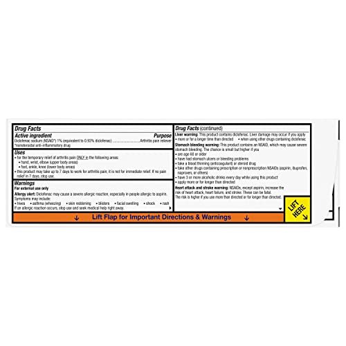 Voltaren Arthritis Pain Gel for Powerful Topical Arthritis Pain Relief with Diclofenac - NEW Easy Open Cap - 100 g x 2 Voltaren buy supplements canada
