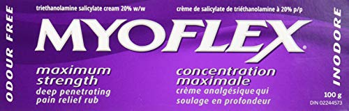 Myoflex Pain Relief Rub | Odourless | Provides Deep Penetrating Relief of Muscle Soreness & Joint Pain | Menthol Free | Stain Free | Non-Greasy | Great for Ages 2+ | 100 Grams (Maximum Strength) Myoflex buy supplements canada