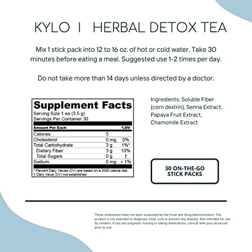 KYLO Instant Herbal Detox Tea - Support for Weight Management (30 Single-Serve Sticks) KYLO buy supplements canada