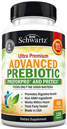 Prebiotics for Advanced Gut Health - Immune System Support & Dietary Fiber BioSchwartz buy supplements canada