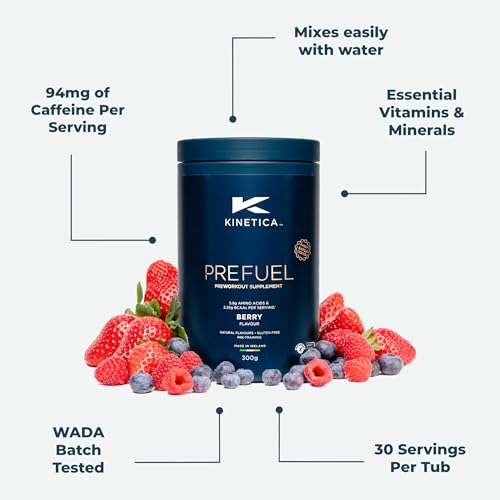 Kinetica PreFuel, Pre Workout, 5.9g Amino Acids & 2.3g BCAA's per Serving, 30 Servings Kinetica buy supplements canada