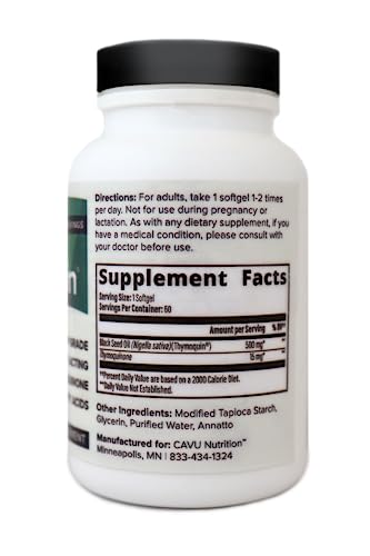 ThymoQuin Cold Pressed Black Seed Oil | Only Patented USP-Grade Clinically Researched ThymoQuin buy supplements canada