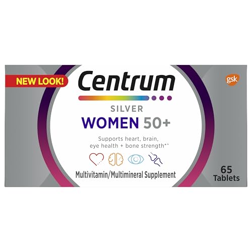 Centrum Silver Women's Multivitamin for Women 50 Plus, Multivitamin/Multimineral Supplement with Vitamin D3, B Vitamins, Non-GMO Ingredients Centrum buy supplements canada