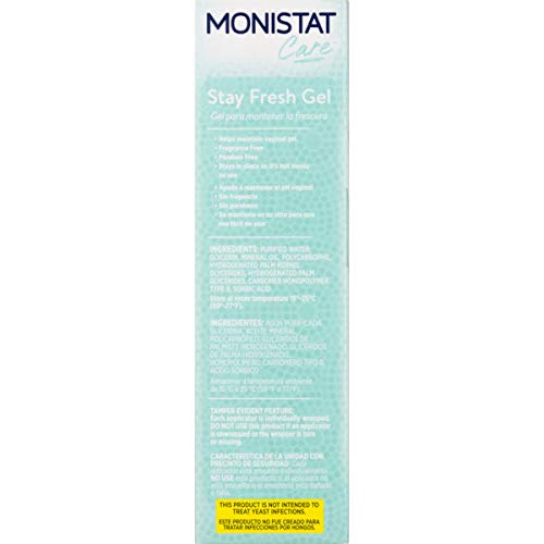 Monistat Stay Fresh Gel, Odor Eliminating Gel for Feminine Care, Fragrance Free Vaginal Gel, Prefilled Monistat buy supplements canada