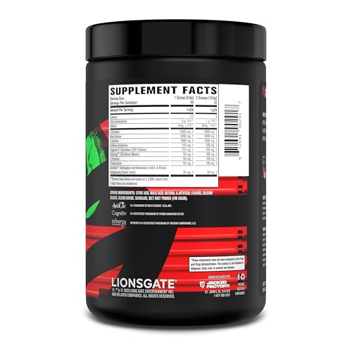 Jacked Factory X John Wick - Wick Mode Pre Workout Powder - Intense Energy, Battle-Rea Jacked Factory buy supplements canada