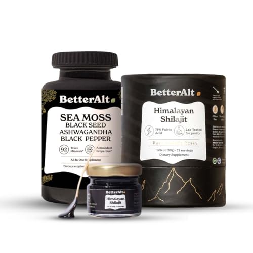 Better Alt Energy Duo with Pure Himalayan Shilajit Resin 30 gm & Sea Moss Capsules Better Alt buy supplements canada