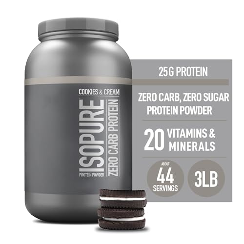 Isopure Protein Powder, Zero Carb Whey Isolate with Vitamin C & Zinc for Immune Support Isopure buy supplements canada