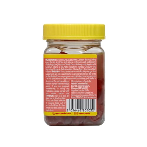 Collagen Peptides CoQ10 Vitamin Gummies. Vitamins A C Supplement, Biotin. Supports Collegen SOLV buy supplements canada