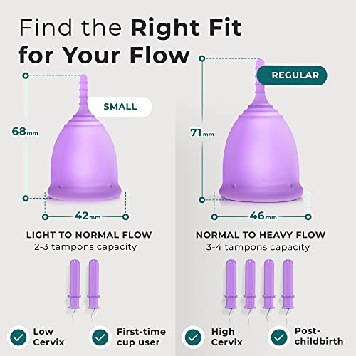 CareCup Menstrual Cups - Set of 2 Reusable Period Cups - Premium Design with Soft, Flexible Carecup buy supplements canada