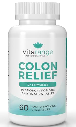 Colon Relief by VitaRange- Fast Constipation and Bloating Relief with Sunfiber Prebiotic Vita Range buy supplements canada