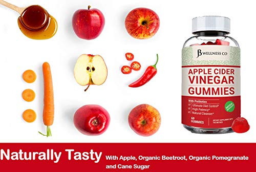 (2-Pack | 120 Gummies) Premium Apple Cider Vinegar Gummies - Raw, Natural, Unfiltered ACV JB Wellness Co buy supplements canada