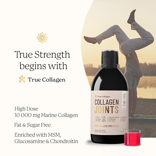True Collagen Joint Peptides - Pack of 500ml, Berry Flavour | Dietary Supplements with Turmeric & Green Tea Extract True Collagen buy supplements canada
