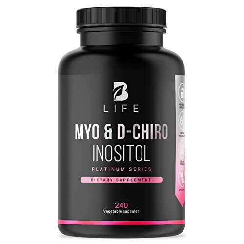 Myo-Inositol & D-Chiro Inositol by B Life - 240 Capsules | Made in USA | 40:1 Ratio B Life Company buy supplements canada