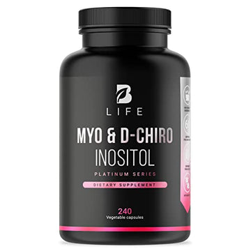 Myo-Inositol & D-Chiro Inositol by B Life - 240 Capsules | Made in USA | 40:1 Ratio B Life Company buy supplements canada